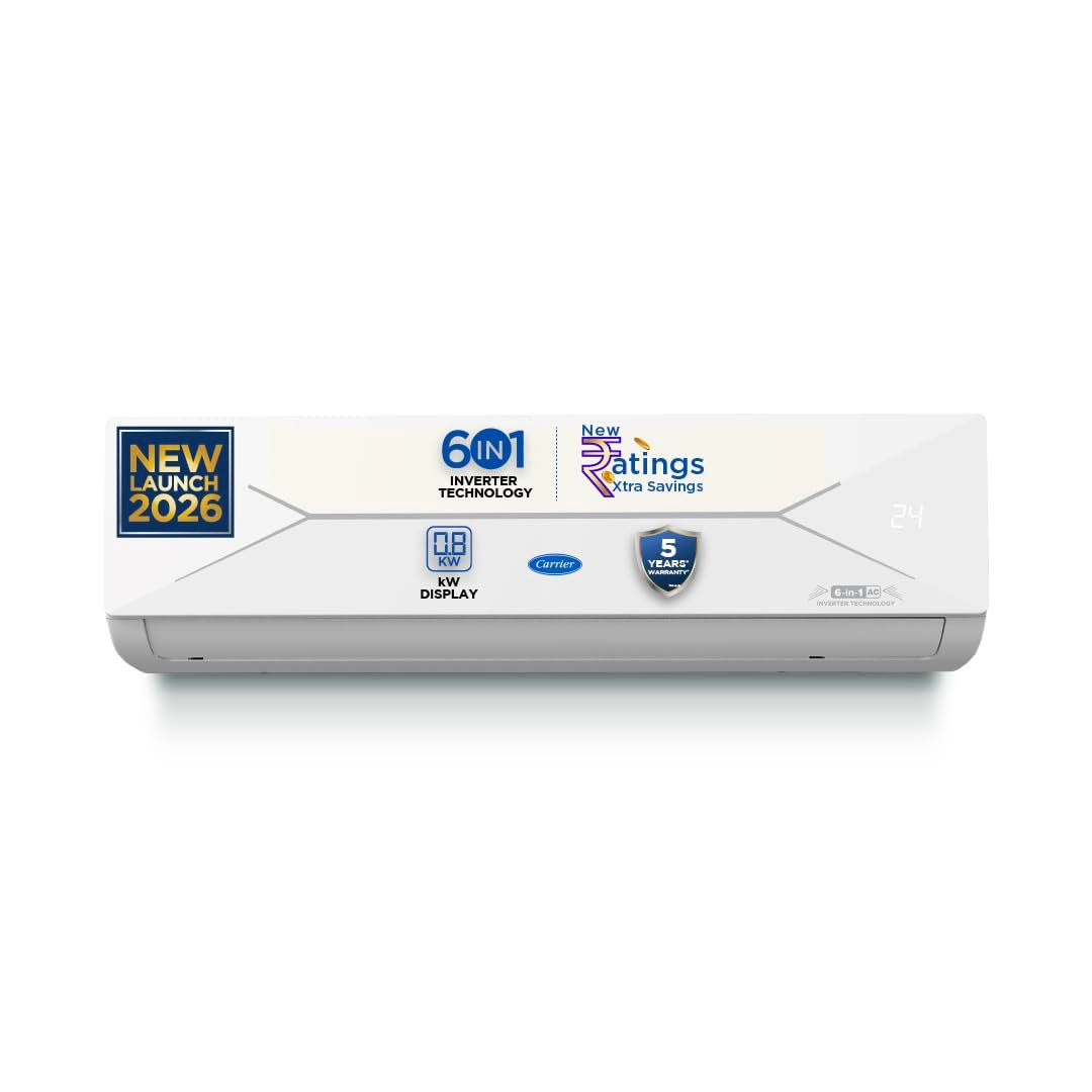 Carrier 1.5 Ton 3 Star Flexicool Inverter Split AC White