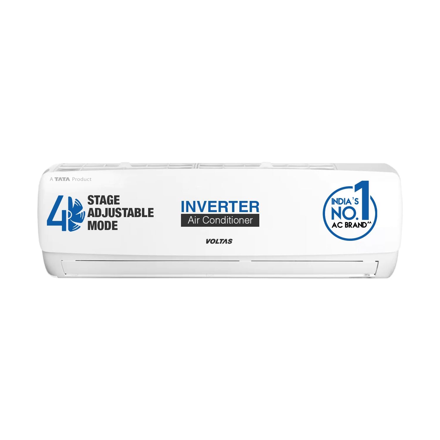 Voltas 1 Ton 3 Star, Inverter Split AC (Copper, LED Display, Anti-dust Filter, 123V Vectra Elegant, White)