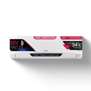 Hitachi 1 Ton 3 Star Inverter Split AC White