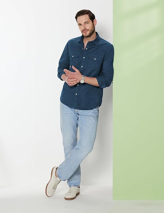 Symbol Premium Men's Slim Fit Pure Cotton Shirt