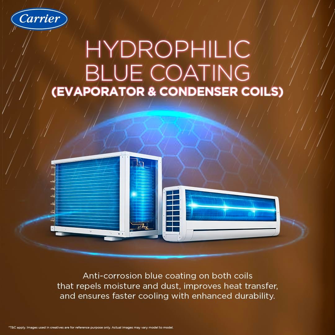 Carrier 1.5 Ton 3 Star Flexicool Inverter Split AC White