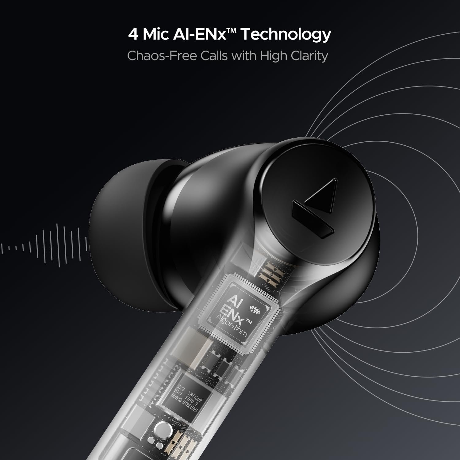 boAt Airdopes 300 Wireless Earbuds Gunmetal Black