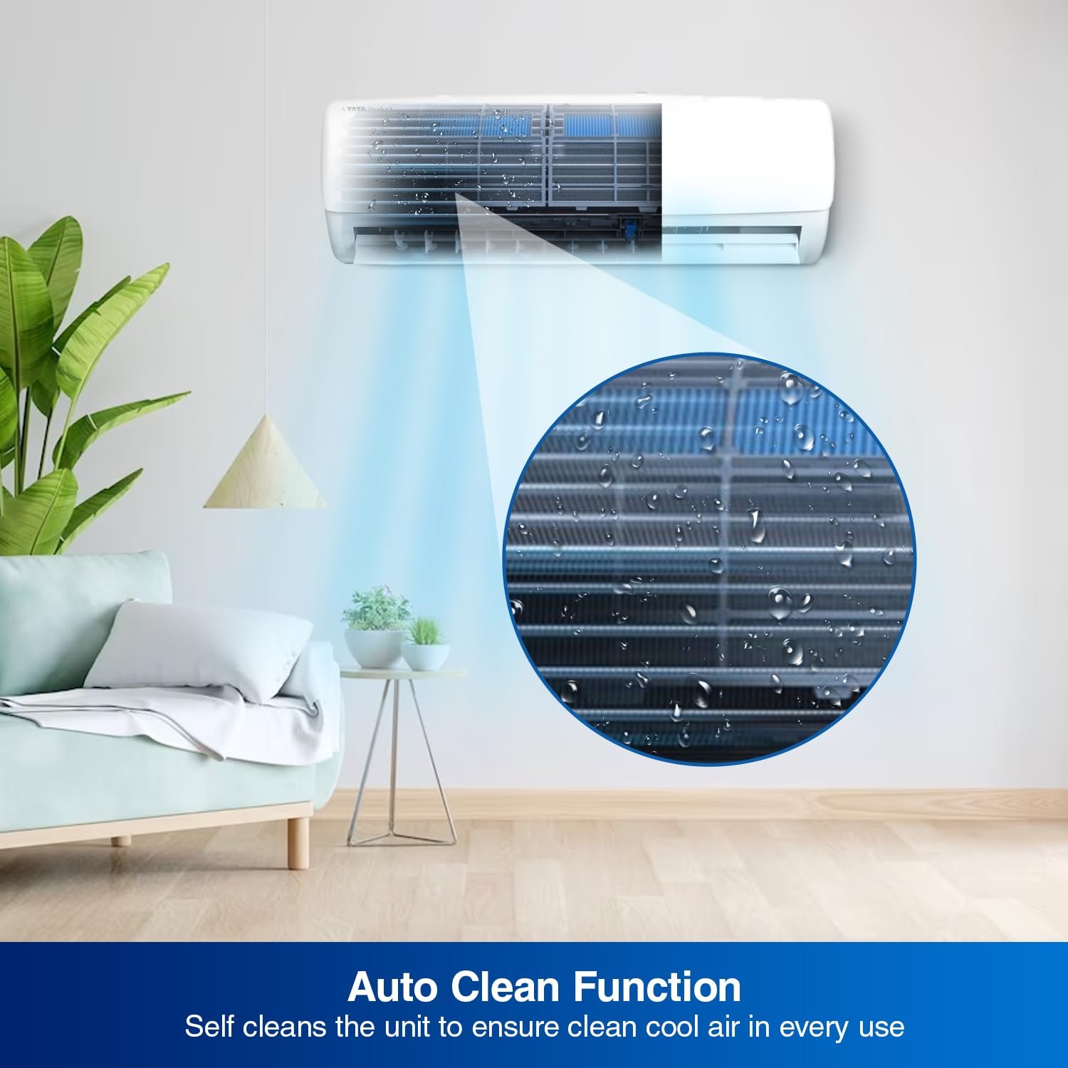 Voltas 1 Ton 3 Star, Inverter Split AC (Copper, LED Display, Anti-dust Filter, 123V Vectra Elegant, White) - Image 4