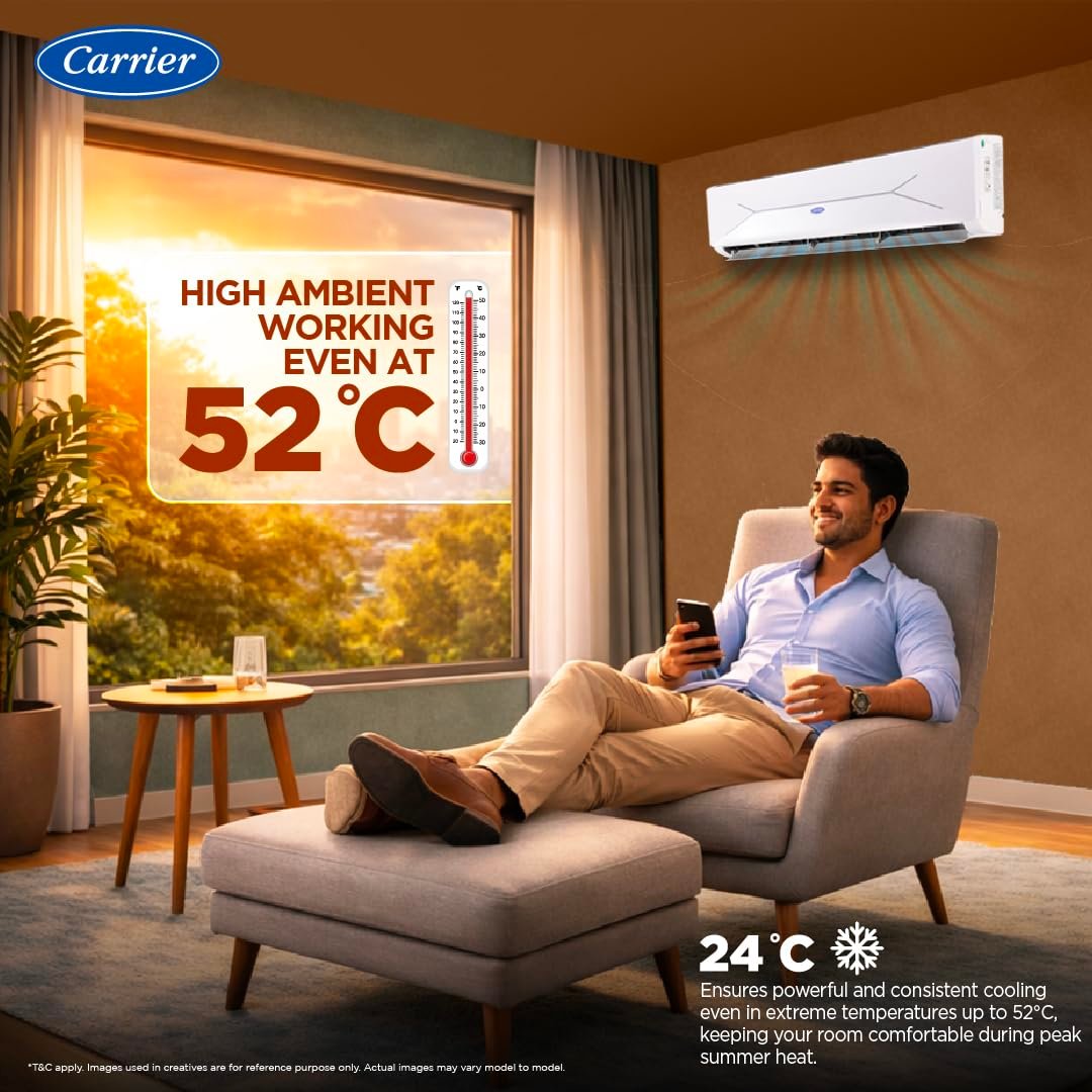 Carrier 1.5 Ton 3 Star Flexicool Inverter Split AC White