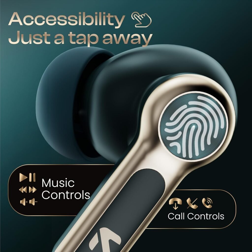 Boult Raven In-Ear Wireless Earbuds Emerald Green