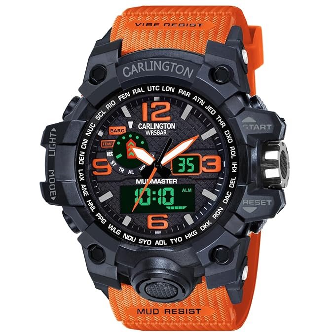 Carlington Resin Strap Watch CT-3344 for men and boys