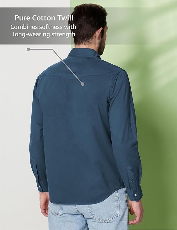 Symbol Premium Men's Slim Fit Pure Cotton Shirt