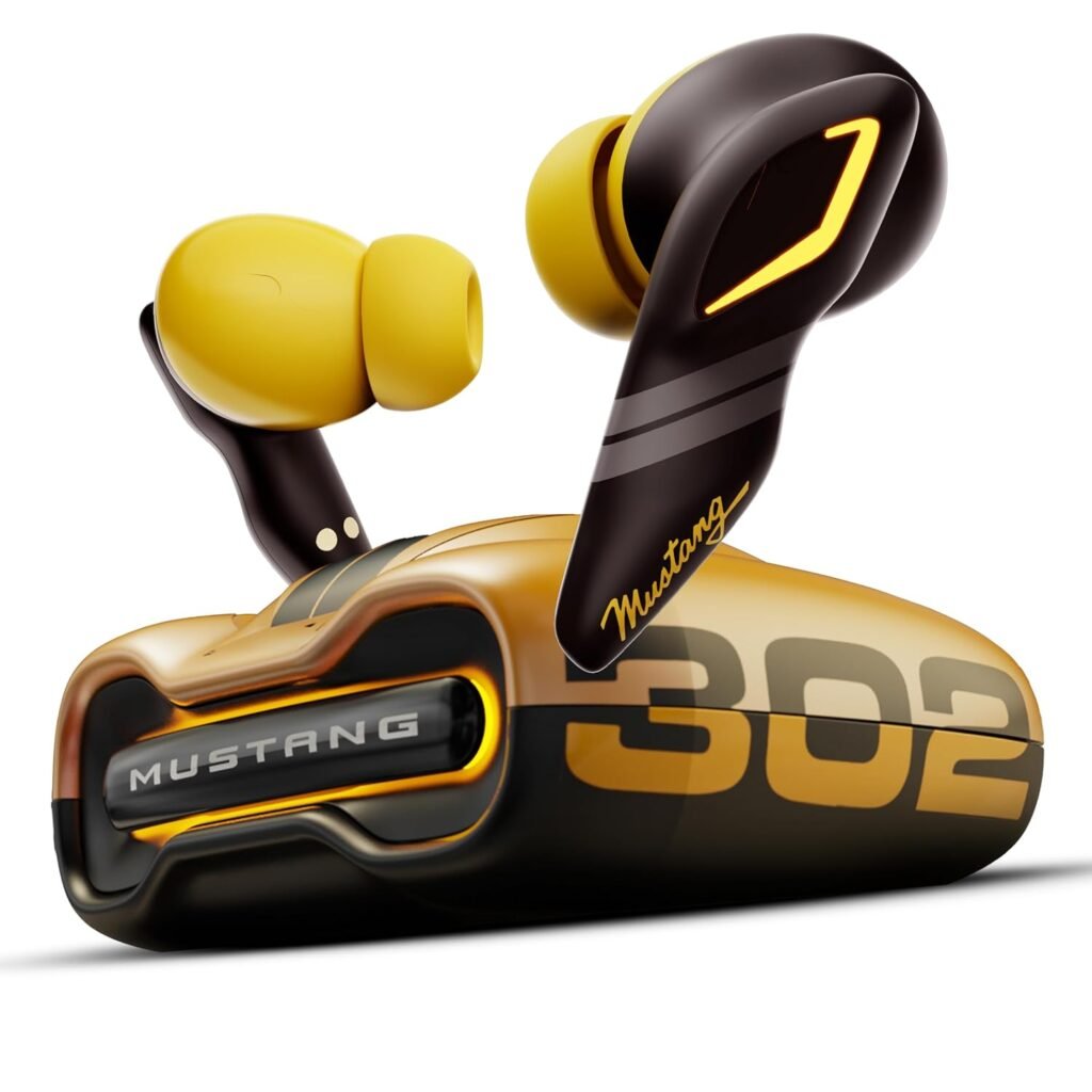 Boult Mustang Wireless Earbuds Yellow