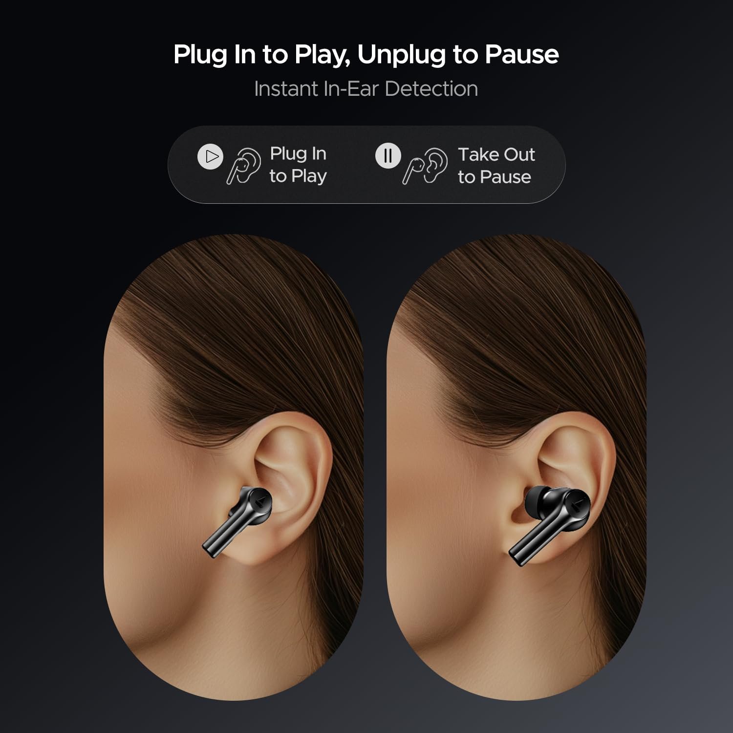 boAt Airdopes 300 Wireless Earbuds Gunmetal Black