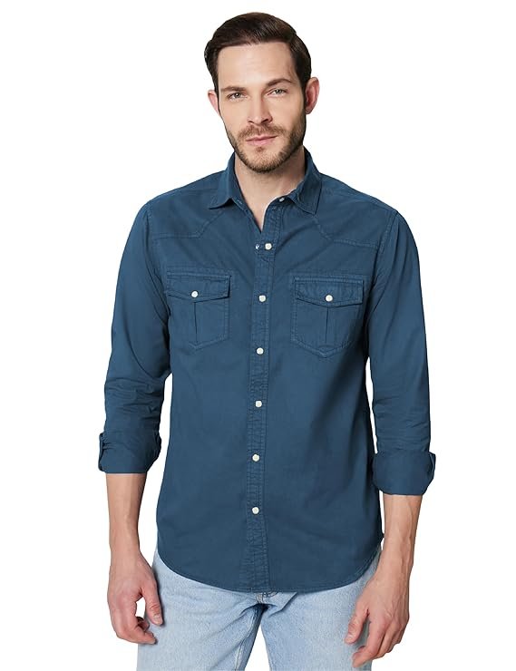 Symbol Premium Men's Slim Fit Pure Cotton Shirt