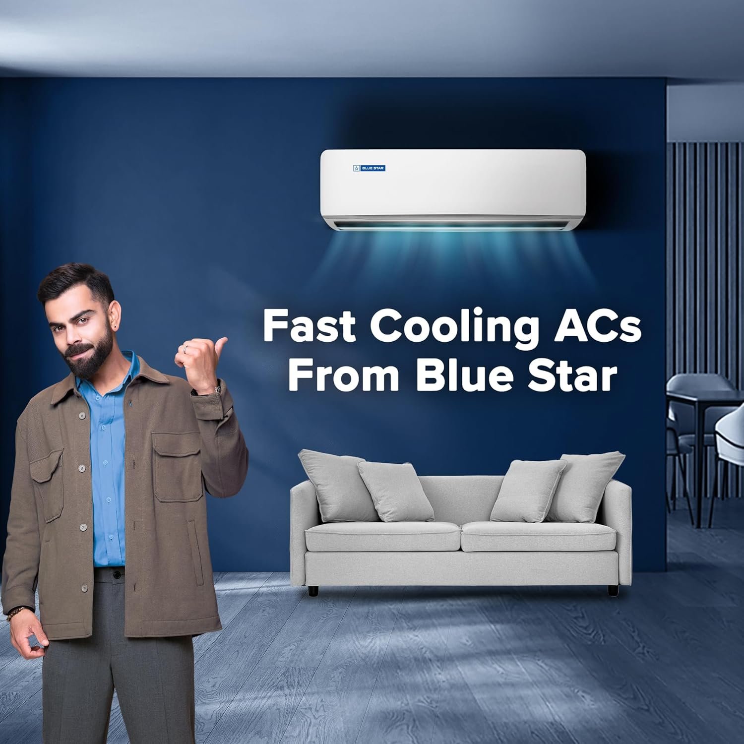 Blue Star 1.5 Ton Inverter Split AC White