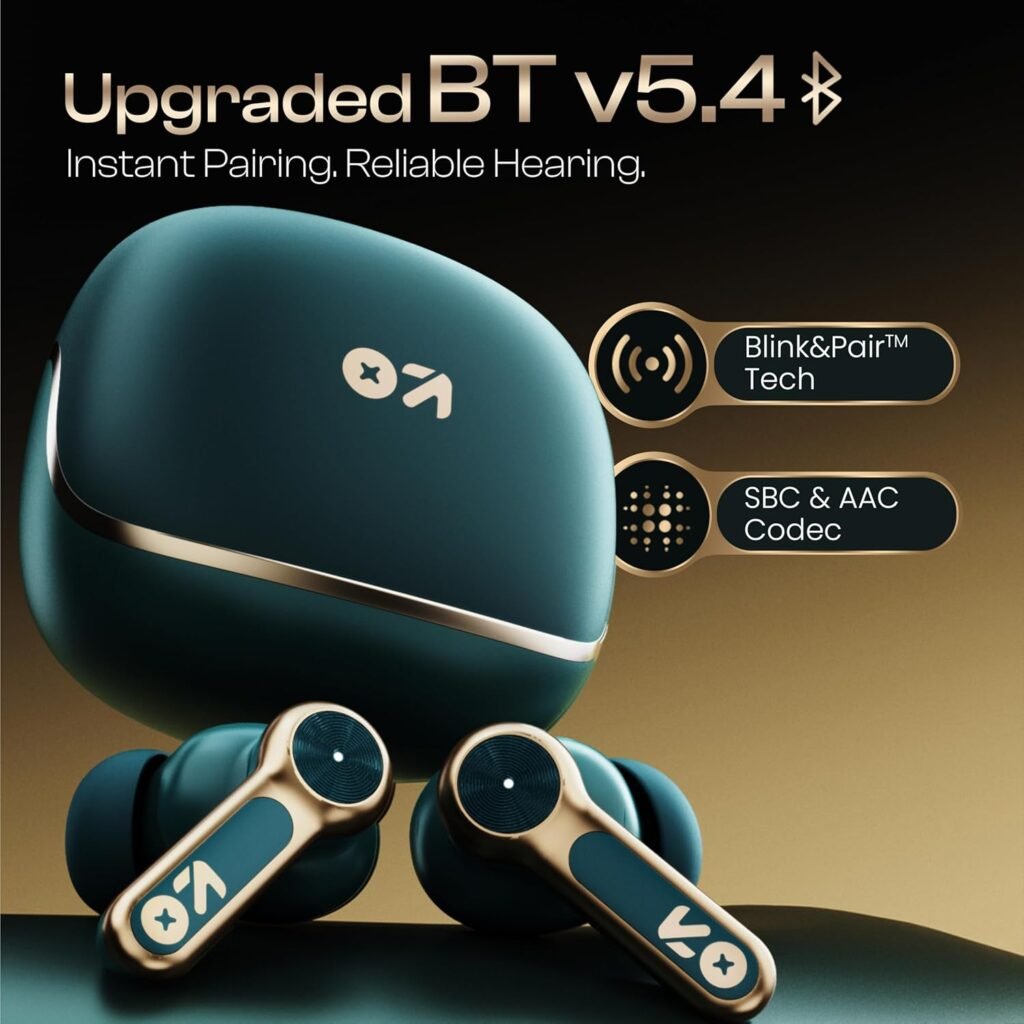 Boult Raven In-Ear Wireless Earbuds Emerald Green