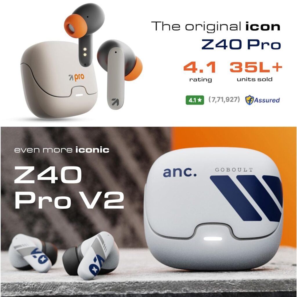 boAt Z40 Pro Wireless Earbuds Cloud Blue